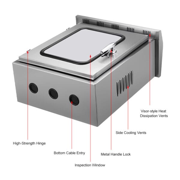Stainless Steel Weatherproof Distribution Box (Visible) - Image 2
